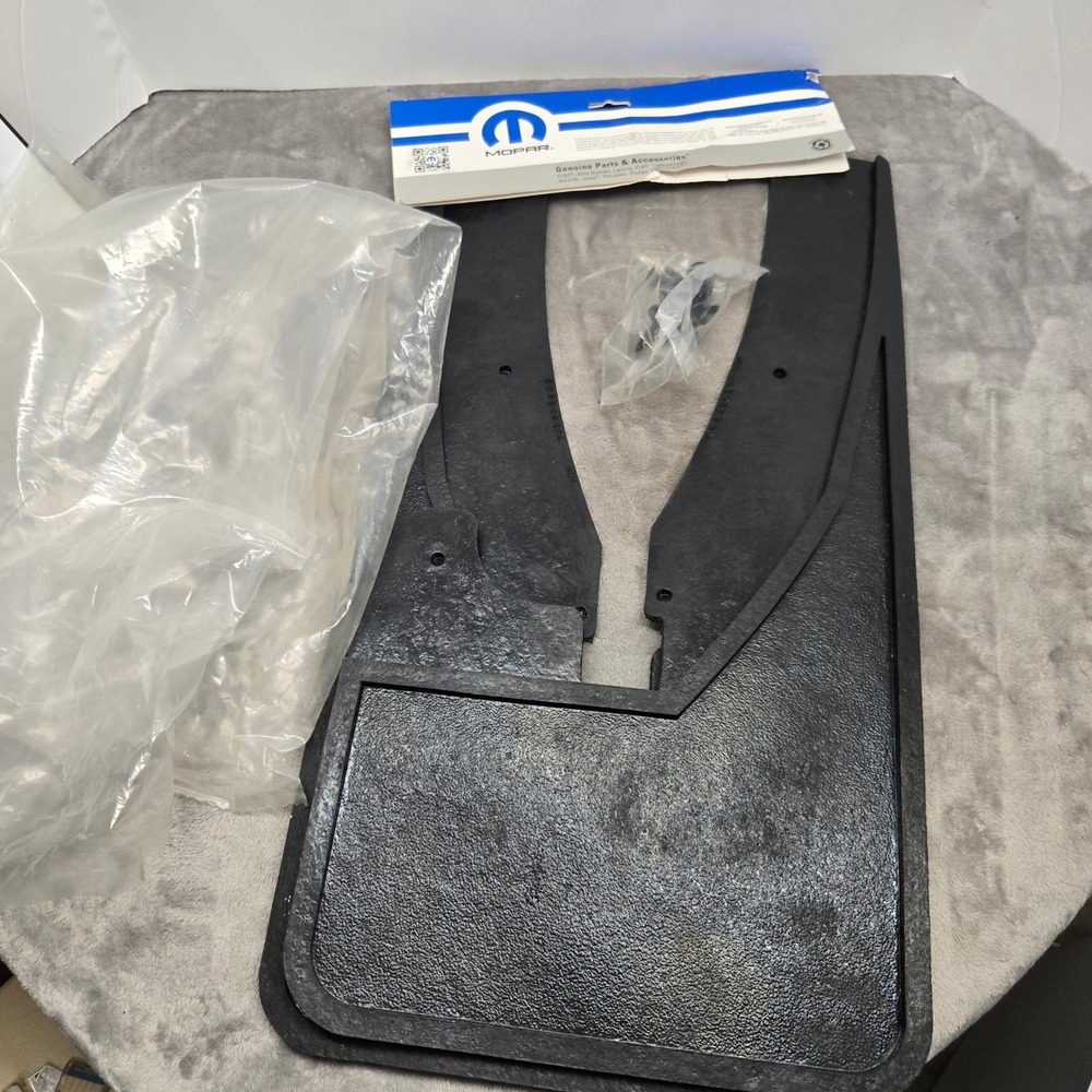 Mopar Genuine Splash Guards Mud Flaps Black Textured Set of 2 M82212017
